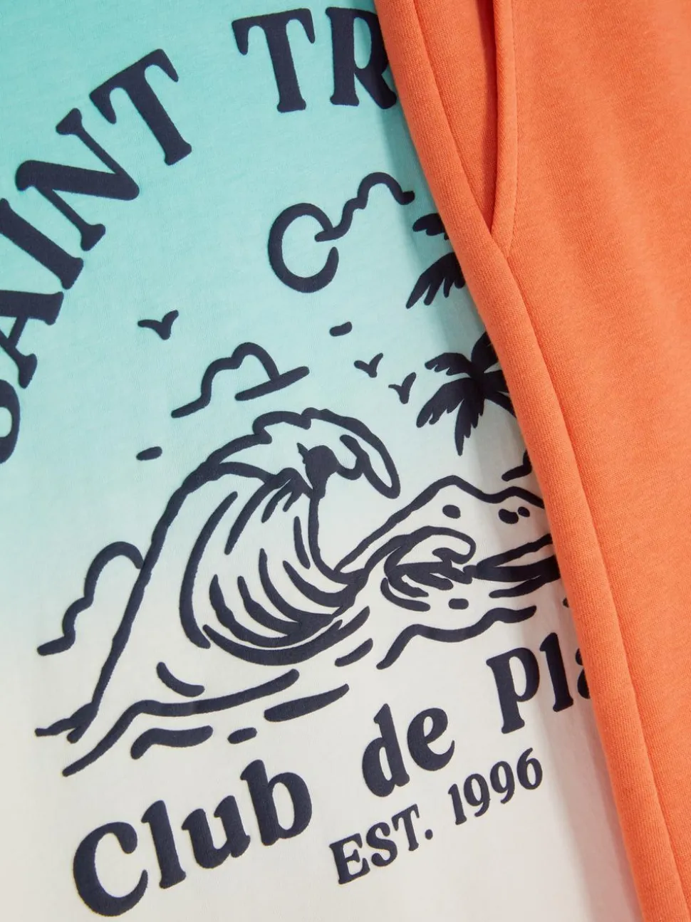 T-shirt i szorty Saint Tropez z efektem ombre