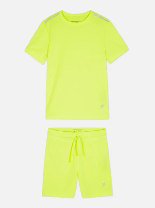 T-shirt i szorty w sportowym stylu, zestaw
