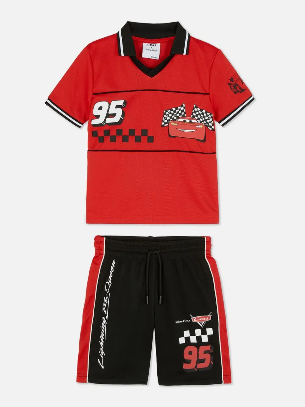 T-shirt i szorty z motywem filmu Auta Disneya