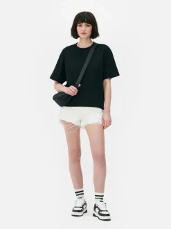 T-shirt o kwadratowym kroju