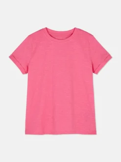 T-shirt o nieregularnym splocie z krótkim rękawem