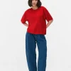 T-shirt oversize o kwadratowym kroju