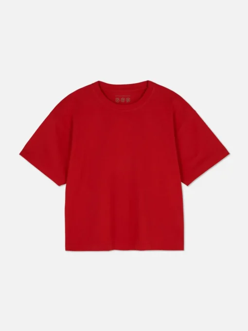 T-shirt oversize o kwadratowym kroju
