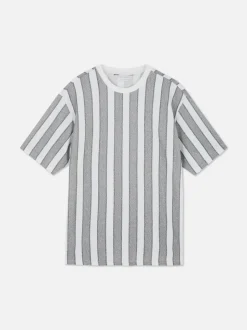 T-shirt w paski z krótkim rękawem