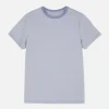 T-shirt w prążki z krótkim rękawem