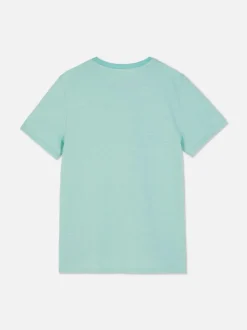 T-shirt w prążki z krótkim rękawem