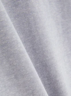 T-shirt w prążki z krótkim rękawem