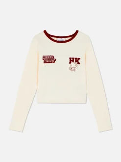 T-shirt z długim rękawem i nadrukiem Hello Kitty