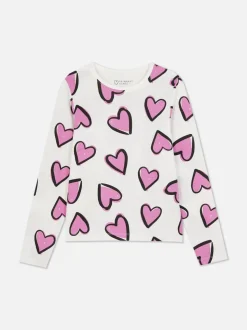 T-shirt z długim rękawem i nadrukiem