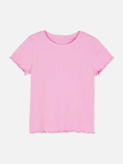 T-shirt z krótkim rękawem w prążki