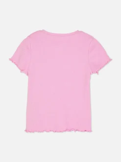 T-shirt z krótkim rękawem w prążki