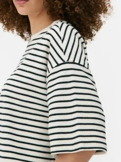 T-shirt z krótkim rękawem w paski, część zestawu