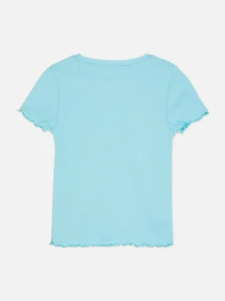 T-shirt z krótkim rękawem w prążki