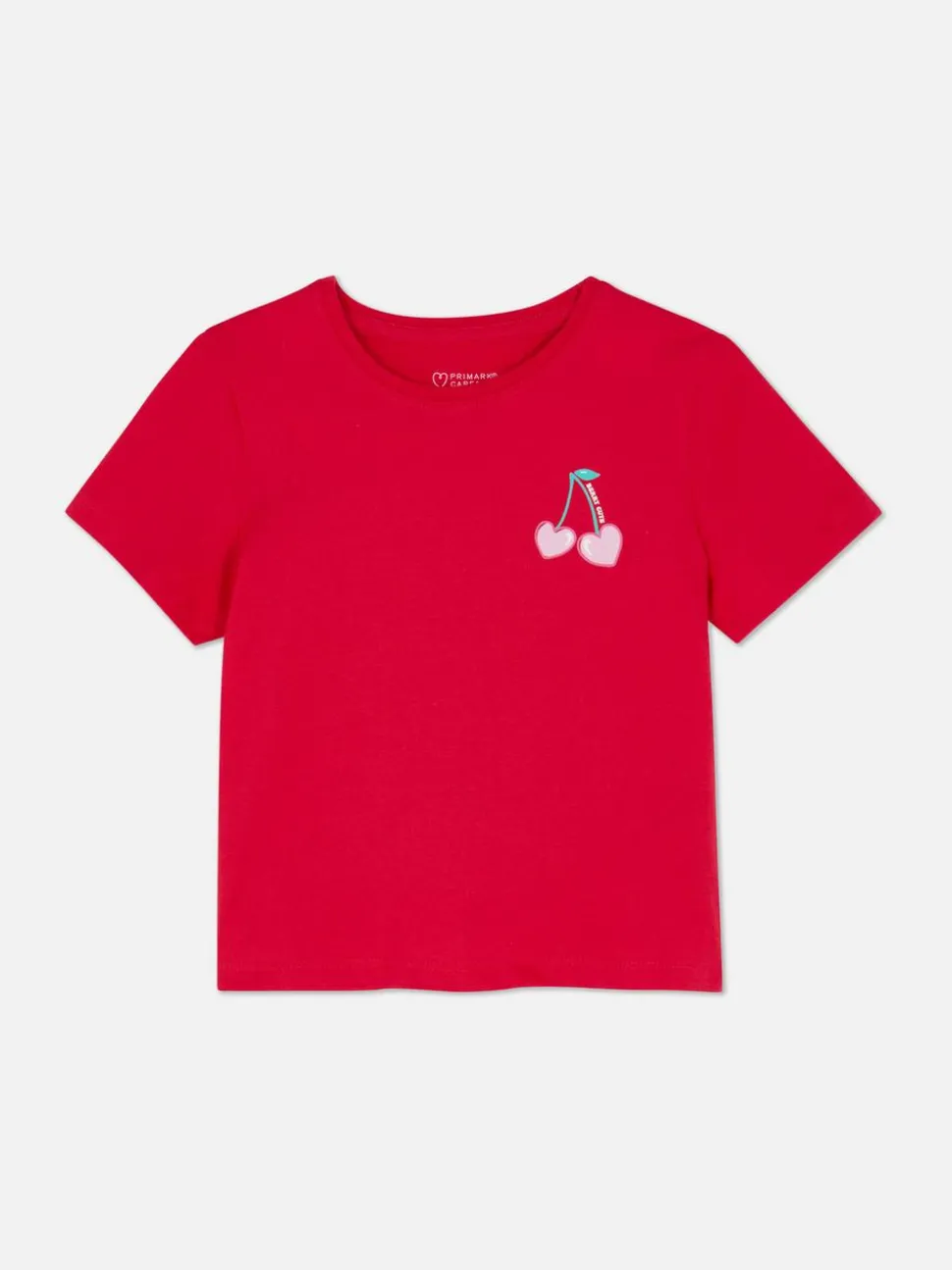 T-shirt z motywem wisienek-serduszek