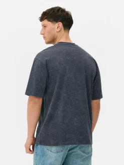 T-Shirt z nadrukiem Kurta Cobaina i efektem sprania