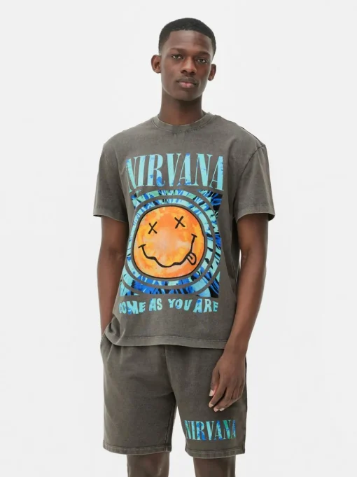 T-shirt z nadrukiem Nirvana, część zestawu