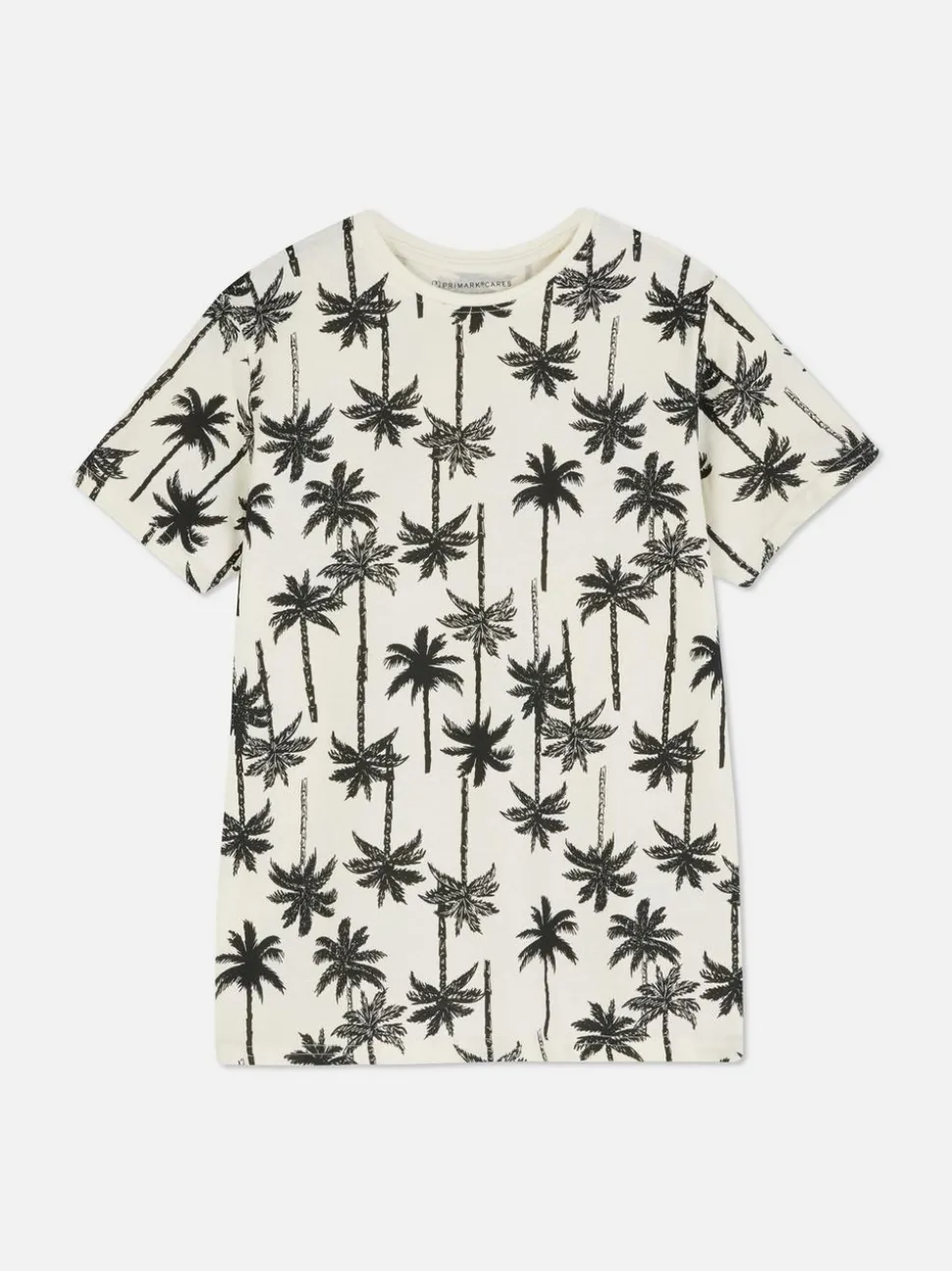 T-shirt z nadrukiem w palmy