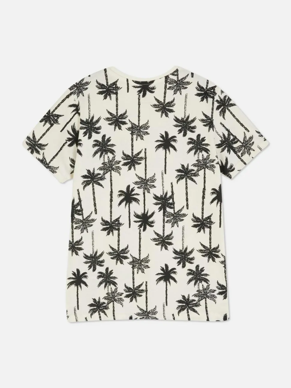 T-shirt z nadrukiem w palmy