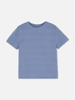 T-shirt z okrągłym dekoltem i teksturowanym motywem