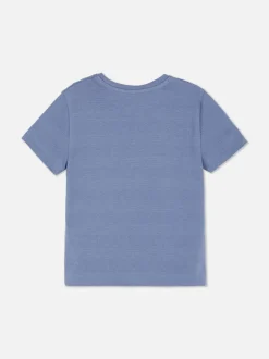 T-shirt z okrągłym dekoltem i teksturowanym motywem