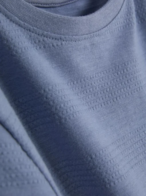 T-shirt z okrągłym dekoltem i teksturowanym motywem