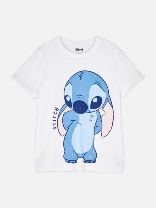T-shirt z okrągłym dekoltem i motywem Sticha Disneya