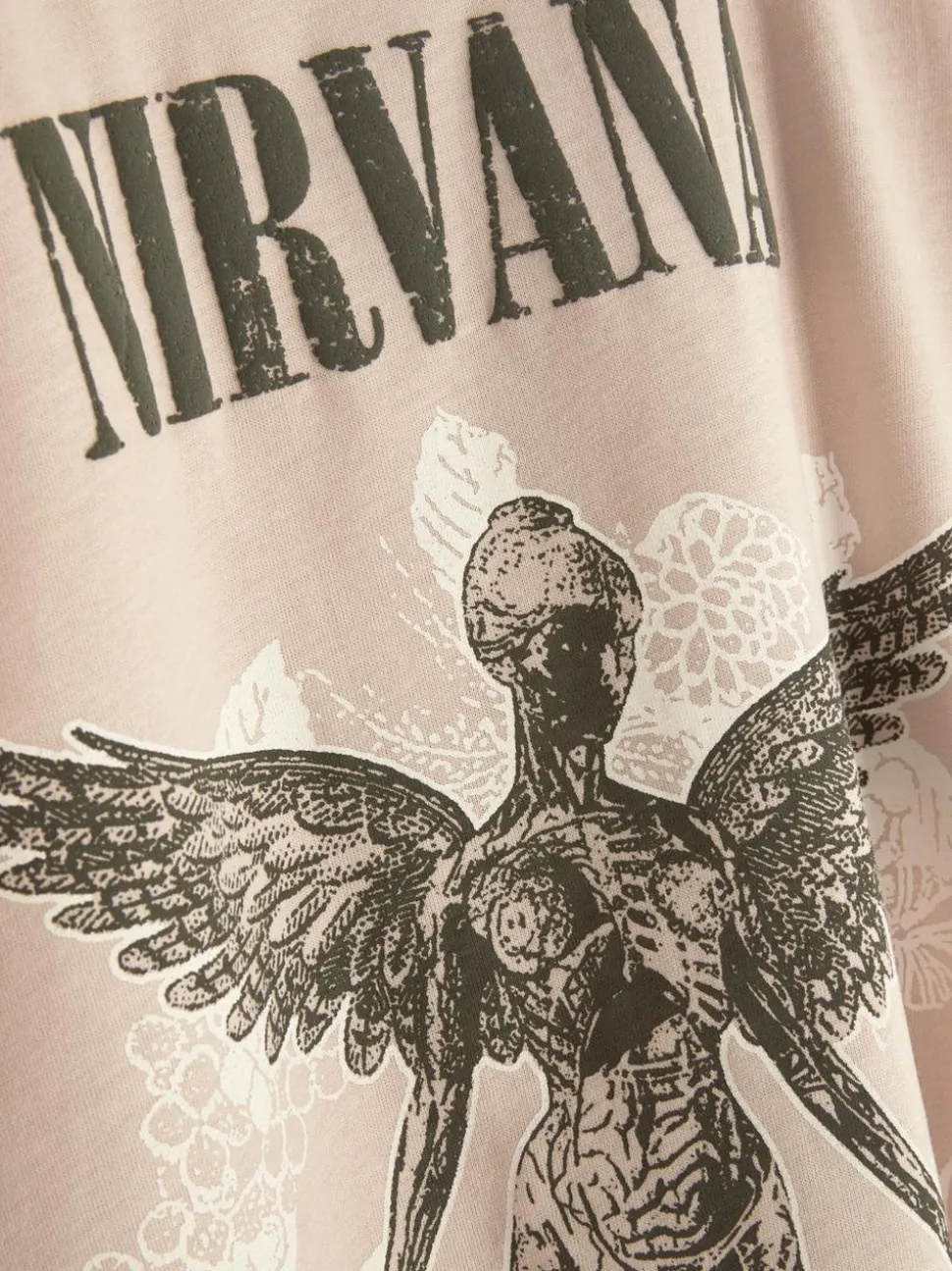 T-shirt z okrągłym dekoltem i motywem Nirvany