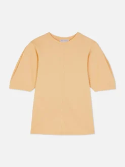 T-shirt z podwiniętymi rękawami The Edit