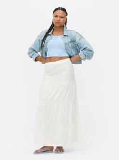 Warstwowa spódnica maxi