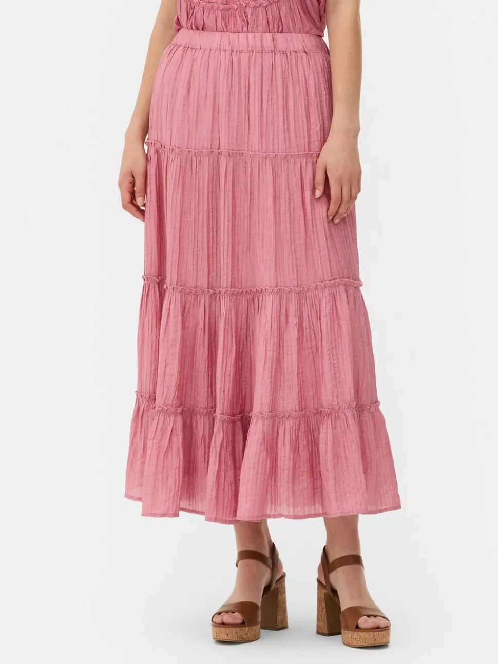 Warstwowa spódnica maxi