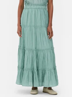 Warstwowa spódnica maxi