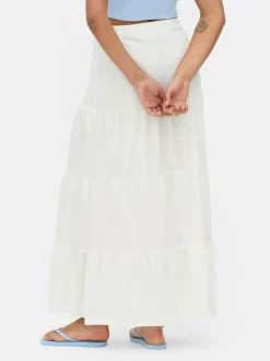 Warstwowa spódnica maxi