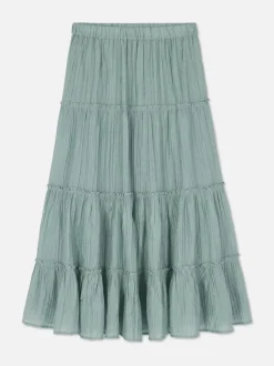 Warstwowa spódnica maxi