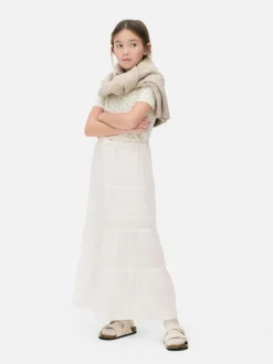 Warstwowa spódnica z bawełny