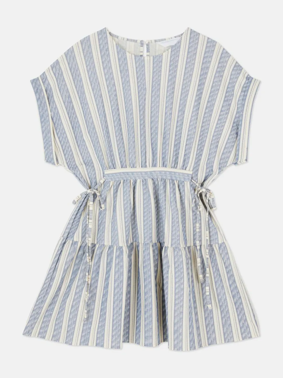 Warstwowa sukienka mini z falbaną