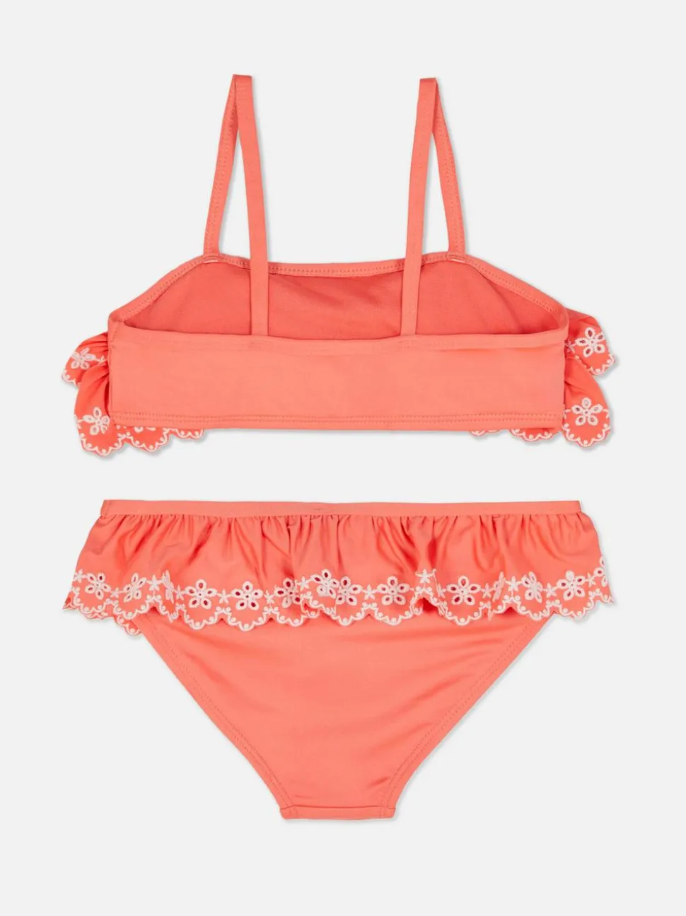 Warstwowe bikini z haftem angielskim