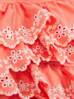 Warstwowe bikini z haftem angielskim