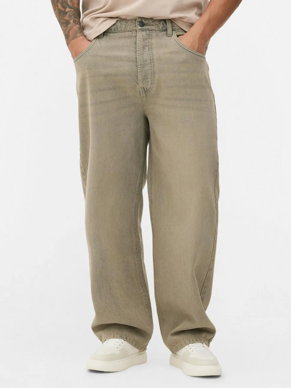 Workowate spodnie jeansowe