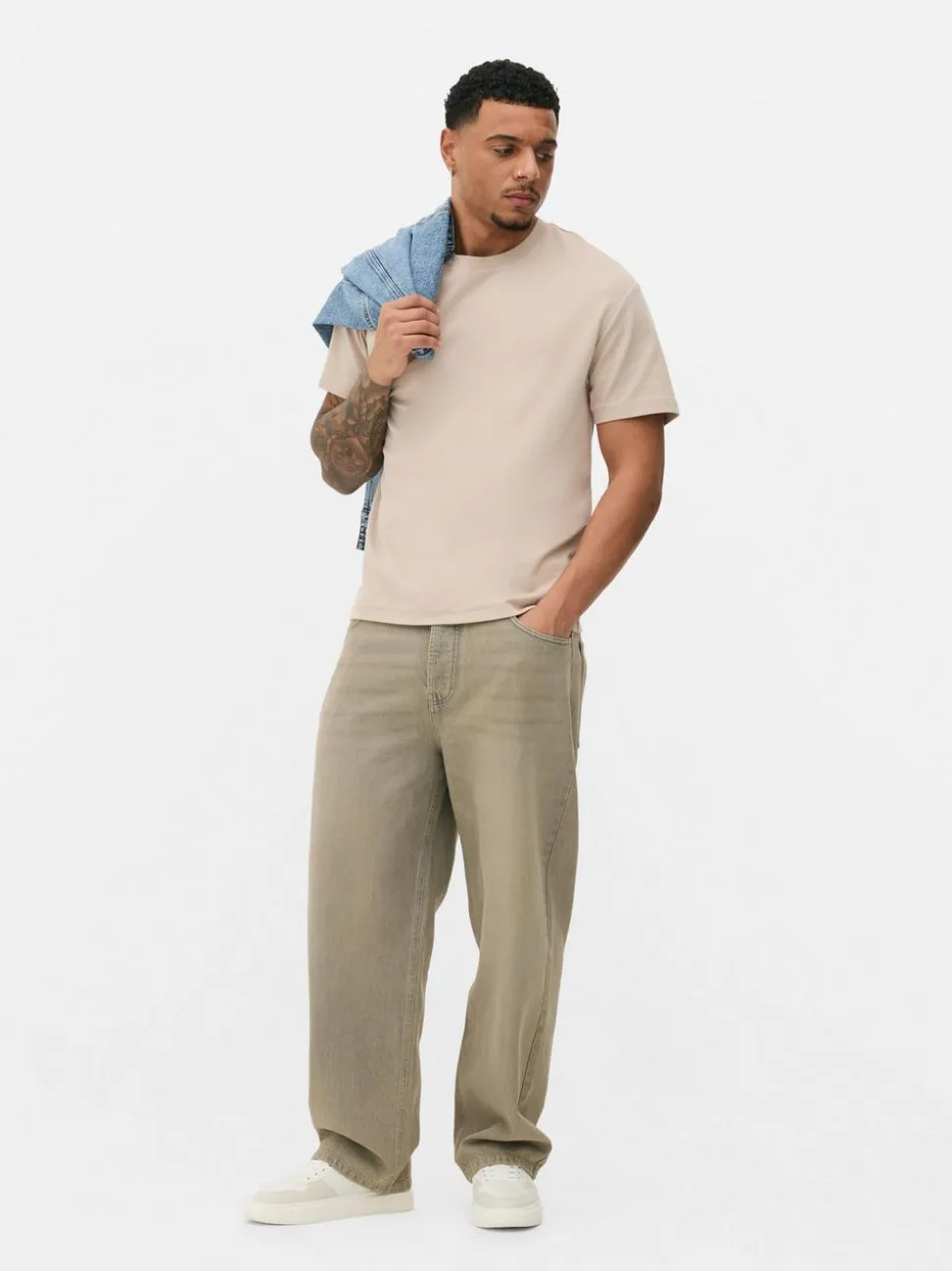 Workowate spodnie jeansowe