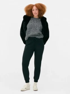 Wąskie spodnie dresowe ściągane sznurkiem