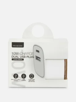 Wtyczka z dwoma gniazdami USB 10 W