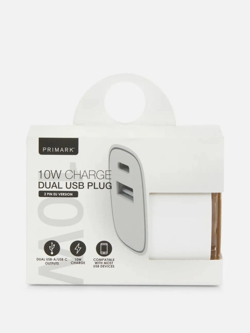 Wtyczka z dwoma gniazdami USB 10 W