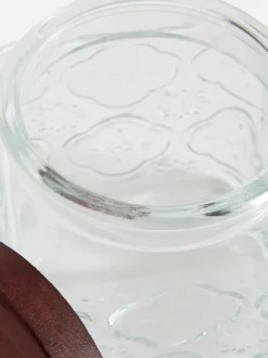 Wytłaczany pojemnik z drewnianą pokrywką