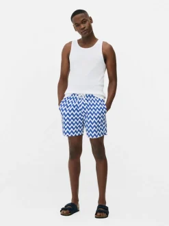 Wzorzyste szorty kąpielowe