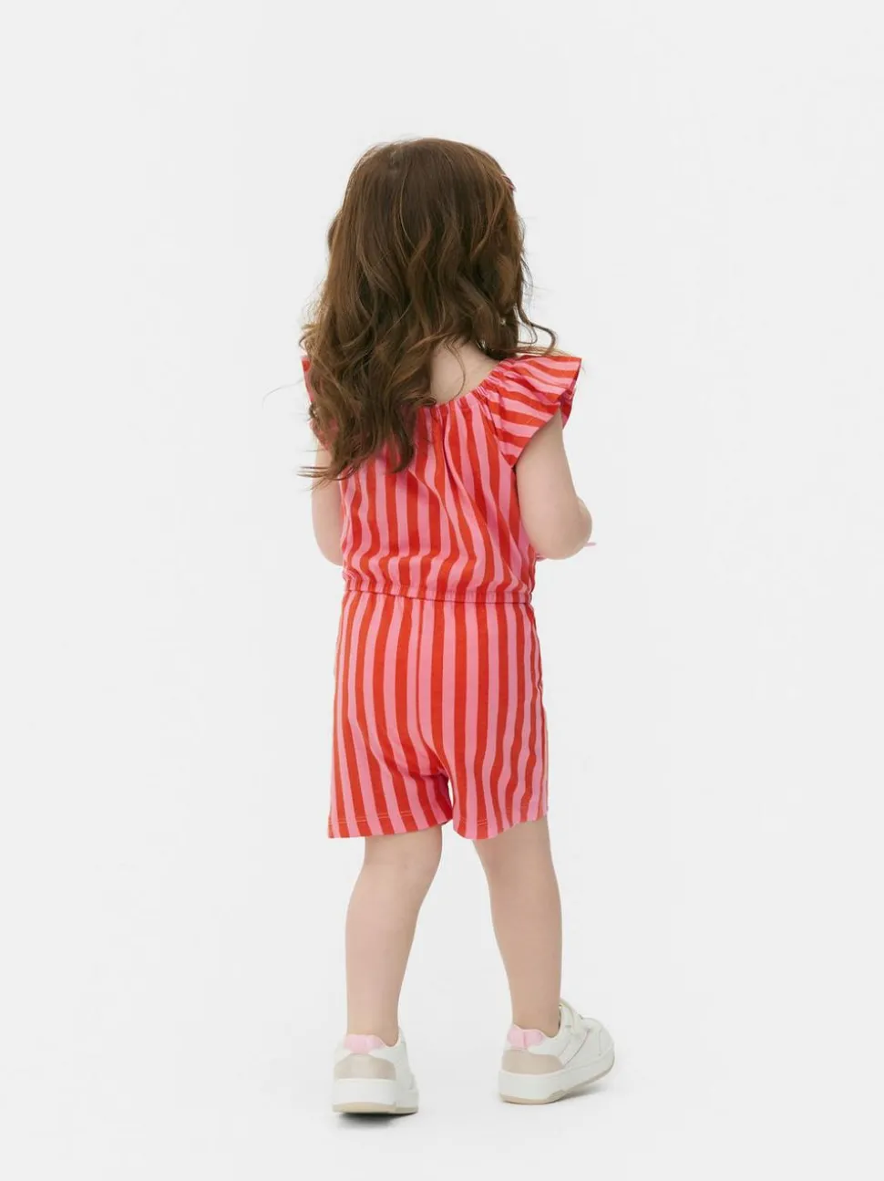 Wzorzysty krótki kombinezon na lato