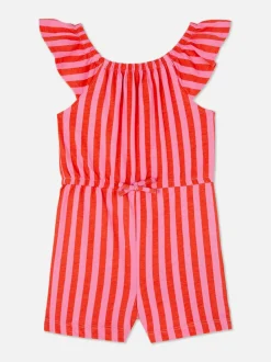 Wzorzysty krótki kombinezon na lato