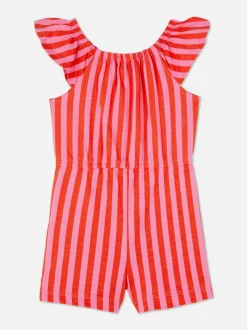 Wzorzysty krótki kombinezon na lato