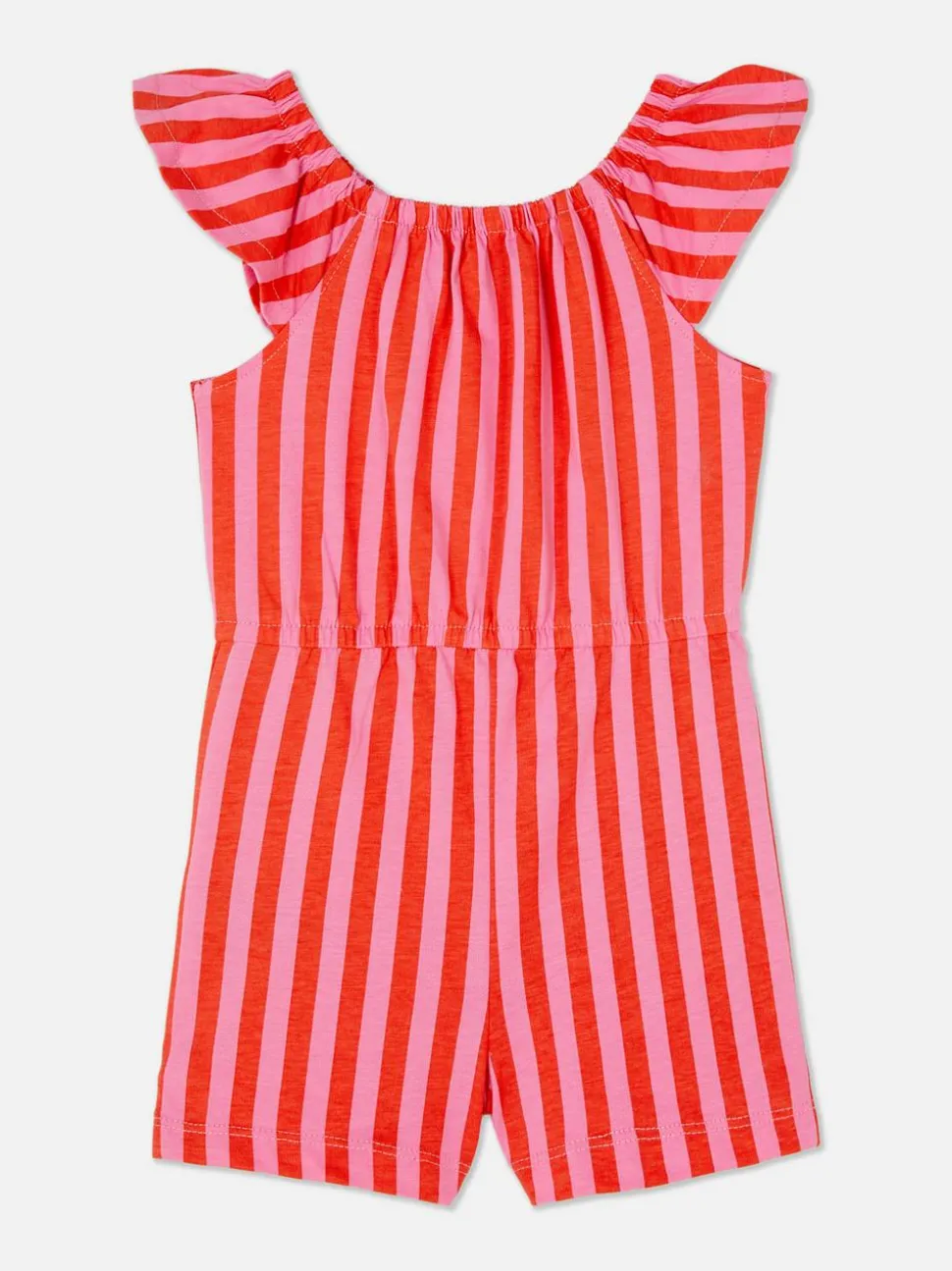 Wzorzysty krótki kombinezon na lato