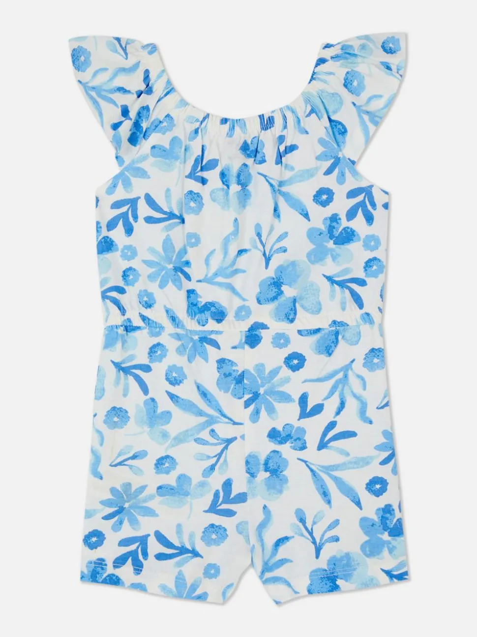 Wzorzysty krótki kombinezon na lato