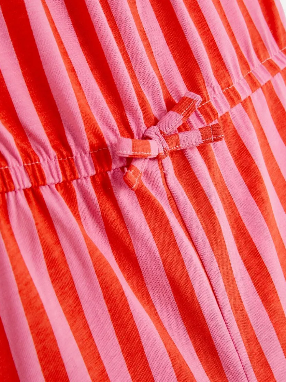 Wzorzysty krótki kombinezon na lato